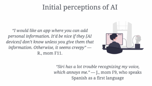 A slide from Stefania Druga's AI literacy seminar. Content described in the blog text.
